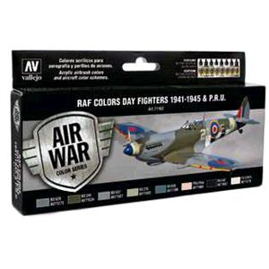 Vallejo Model Air RAF / 8 colors set WWII RAF Day Fighters 1941-1945 & P.R.U. 17 ml