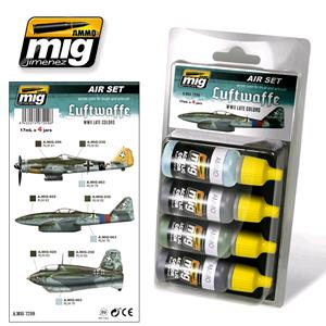 AMMO OF MIG: set colori LUFTWAFFE WWII LATE COLORS