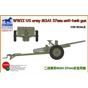 Bronco Models: 1/35; WWII US army M3A1 37mm anti-tank gun
