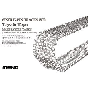 MENG MODEL: SINGLE-PIN TRACKS FOR T-72 & T-90 MAIN BATTLE TANKS (CEMENT-FREE WORKABLE TRACKS)