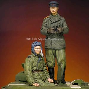Alpine Miniatures: 1/35; WW2 Russian Tank Crew - Set 2 figures