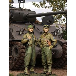 Alpine Miniatures: 1/35; US 3rd Armored Division - Set 2 figures