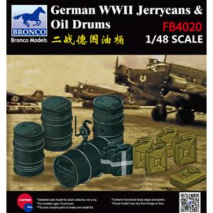 Bronco Models: 1/48; WWII German Jerry Can & Fuel Drum