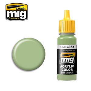 AMMO OF MIG: acrylic paint 17ml; LIGHT GREEN KHV-553M