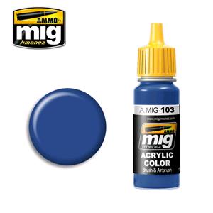 AMMO OF MIG: colore acrilico 17ml; MEDIUM BLUE