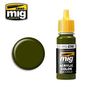 AMMO OF MIG: colore acrilico 17ml; RLM 82 CAMO GREEN