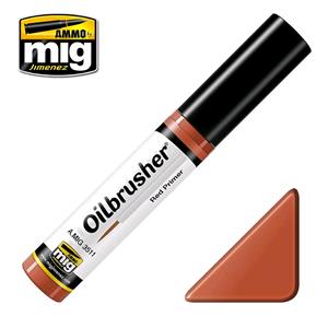 AMMO OF MIG: OILBRUSHER, RED PRIMER - Oil paint with fine brush applicator