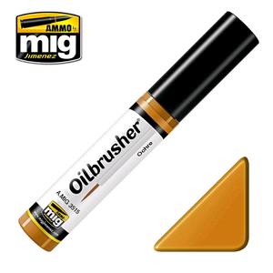AMMO OF MIG: OILBRUSHER colore OCRA (colore ad olio pre-diluito con pennello applicatore nel tappo)