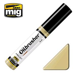 AMMO OF MIG: OILBRUSHER colore BUFF (colore ad olio pre-diluito con pennello applicatore nel tappo)