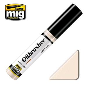 AMMO OF MIG: OILBRUSHER, LIGHT FLESH - Oil paint with fine brush applicator