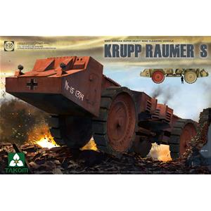 TAKOM MODEL: 1/35; WWII German Super Heavy Mine Cleaning Vehicle Krupp Raumer S