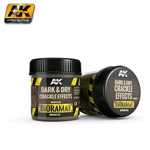 AK INTERACTIVE: DARK & DRY CRACKLE EFFECTS - 100ml (Acrylic)