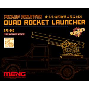 MENG: Pickup Mounted Quad Rocket Launcher, scale 1/35