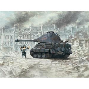 MENG WORLD WAR TOONS: German Heavy Tank King Tiger (Porsche Turret) (cartoon model)