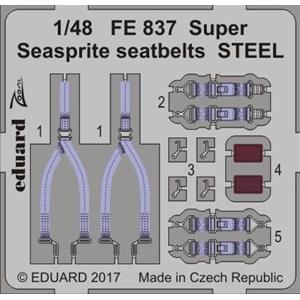 EDUARD: 1/48; Super Seasprite seatbelts STEEL   1/48 (for kit KITTY HAWK) - photoetched set