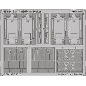 EDUARD: 1/48; Su-17 M3/M4 air brakes  (for kit KITTY HAWK) - photoetched set