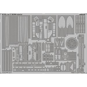 EDUARD: 1/48; Su-17 M3/M4 exterior  (for kit KITTY HAWK) - photoetched set