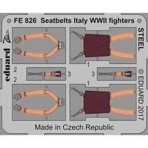 EDUARD: 1/48; Seatbelts Italy WWII fighters STEEL - color photoetched set