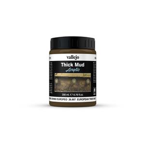 Vallejo Weathering Effects THICK MUD: European Thick Mud - 200ml