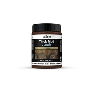 Vallejo Weathering Effects THICK MUD: Brown Thick Mud - 200ml
