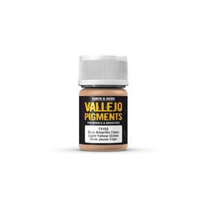 Vallejo PIGMENTI: Light Yellow Ocre - boccetta da 30 ml.