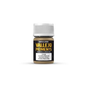 Vallejo PIGMENTI: Natural Umber - boccetta da 30 ml.