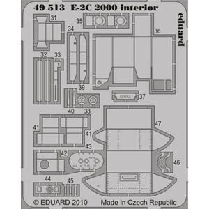 EDUARD: 1/48; E-2C 2000 interior S.A. (for kit KINETIC) - photoetched set