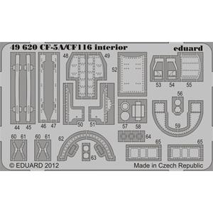EDUARD: 1/48; CF-5A/CF-116 interior S.A. (per kit KINETIC) - set fotoincisioni