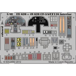 EDUARD: 1/48; CF-5A/CF-116 interior S.A. (for kit KINETIC) - photoetched set