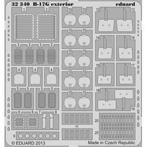 EDUARD: 1/32; B-17G exterior (for kit HKM) - photoetched set