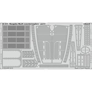 EDUARD: 1/32; Mosquito Mk.IV exterior/engines (for kit HKM) - photoetched set