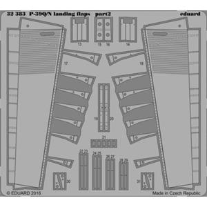 EDUARD: 1/32; P-39Q/N landing flaps (for kit KITTY HAWK) - photoetched set