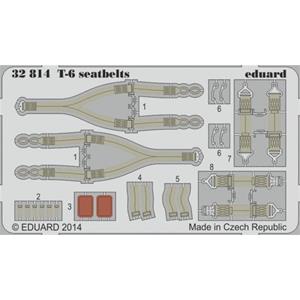 EDUARD: 1/32; T-6 seatbelts (for kit KITTY HAWK) - photoetched set