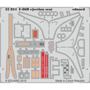 EDUARD: 1/32; F-86D ejection seat (for kit KITTY HAWK) - photoetched set