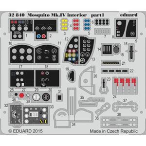 EDUARD: 1/32; Mosquito Mk.IV interior S.A. (for kit HKM) - photoetched set
