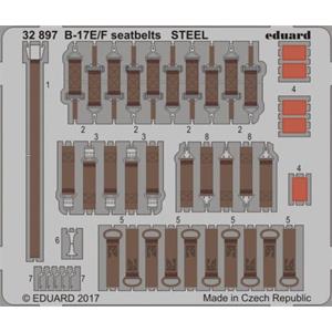 EDUARD: 1/32 ; B-17E/F seatbelts STEEL - per kit HKM