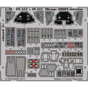 EDUARD: 1/48; Mirage 2000N interior S.A. (for kit KINETIC) - photoetched set