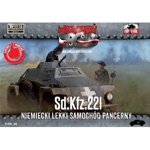 FIRST TO FIGHT: 1/72; Sd.Kfz. 221 - German Light Armored Car