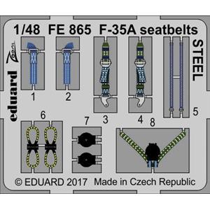 EDUARD: 1/48; F-35A seatbelts (for kit Meng) - photoetched set