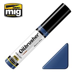 AMMO OF MIG: OILBRUSHER, MARINE BLUE - Oil paint with fine brush applicator
