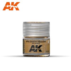 AK INTERACTIVE: Nº6 Earth Yellow FS 30257 10ml colore acrilico lacquer REAL COLOR