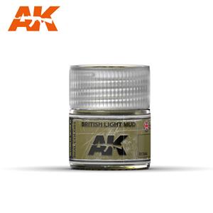 AK INTERACTIVE: British Light Mud 10ml colore acrilico lacquer REAL COLOR