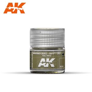 AK INTERACTIVE: Marinegrau-Navy Grey RAL 7002  10ml acrylic lacquer REAL COLOR