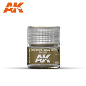 AK INTERACTIVE: Graugrün-Gray Green RAL 7008 10ml acrylic lacquer REAL COLOR