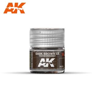 AK INTERACTIVE: Dark Brown 6K  10ml colore acrilico lacquer REAL COLOR