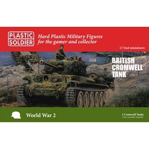 PLASTIC SOLDIER CO: 1/72; Cromwell Tank (3 per Scatola)