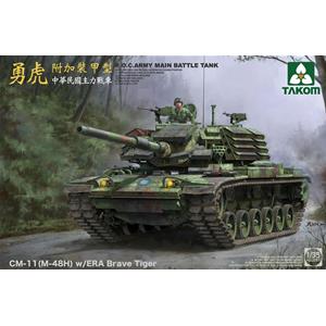 TAKOM MODEL: 1/35; R.O.C.ARMY CM-11 (M-48H) w/ERA Brave Tiger MBT 