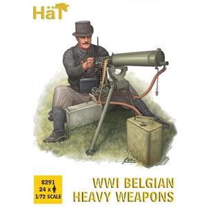 Hat: 1/72; WWI Belgian Heavy Weapons - (24 figures/box)