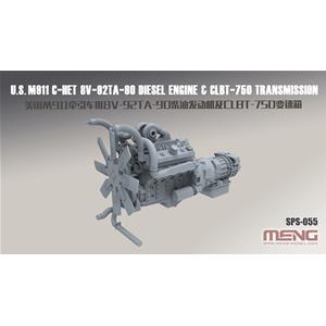 MENG MODEL: 1/35;  U.S. M911 C-HET 8V-92TA-90 Diesel Engine & CLBT-750 Transmission