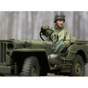 Alpine Miniatures: 1/35; WW2 US Jeep Driver 